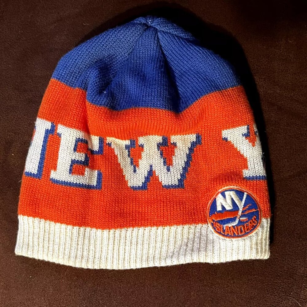 NHL New York Islanders beanie hat used
